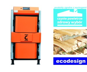 Kocioł c.o zasypowy zgazowujący drewno  Sigma 24 kW z certyfikatem