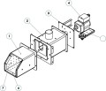 Schemat techniczny palnika automatycznego na pellet 6-24 kW.