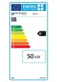 Etykieta energetyczna kotła Sigma 50 50kW na drewno zgazowane. Klasa energetyczna A+.