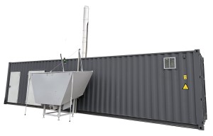 Kotłownia kontenerowa na zrębki i trociny 250 kW