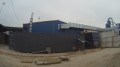 Kotłownia kontenerowa na zrębki i trociny 250 kW: widok zewnętrzny budynku kotłowni.